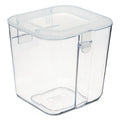 deflecto Stackable Caddy Organizer, Small, Plastic, 4.33 x 4 x 4.38, White