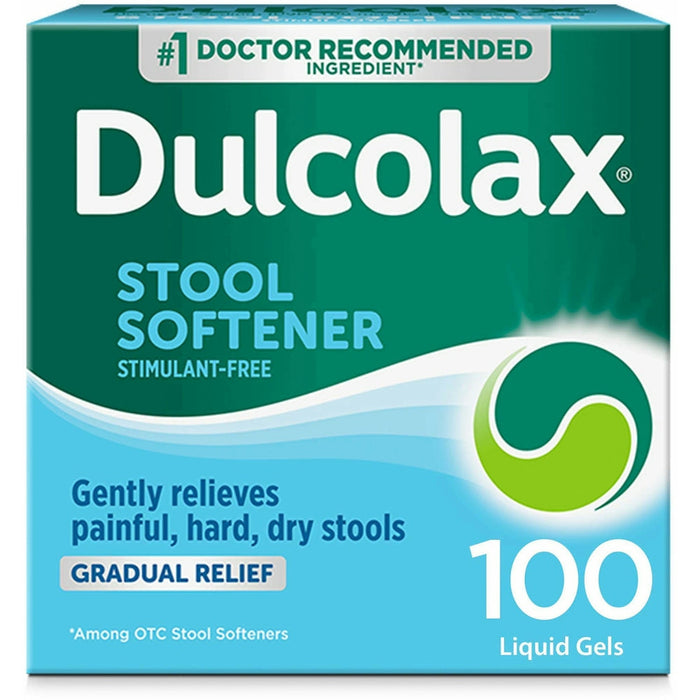 Dulcolax Stool Softener, 100 Mg, Liquid Gels by Pasteur Pharmacy
