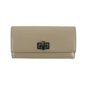 Fendi Peekaboo Grey Leather Turnlock Long Wallet #3109 by Bolt Boutique