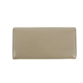 Fendi Peekaboo Grey Leather Turnlock Long Wallet #3109 by Bolt Boutique