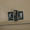 Fendi Peekaboo Grey Leather Turnlock Long Wallet #3109 by Bolt Boutique