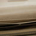 Fendi Peekaboo Grey Leather Turnlock Long Wallet #3109 by Bolt Boutique