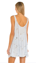 Free People Give a Little Mini Slip, Bluebird Combo, Medium by Vanessa Jane