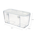 deflecto Stackable Caddy Organizer, Medium, Plastic, 8.8 x 4 x 4.38, White