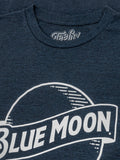 Blue Moon Logo T-Shirt - Navy by Tee Luv