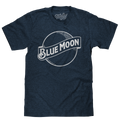 Blue Moon Logo T-Shirt - Navy by Tee Luv