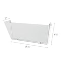 deflecto Unbreakable DocuPocket Wall File, Letter Size, 14.5" x 3" x 6.5", Clear