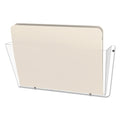 deflecto Unbreakable DocuPocket Wall File, Letter Size, 14.5" x 3" x 6.5", Clear