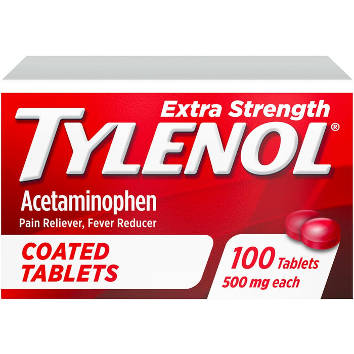 Tylenol 500 Mg Extra Strength Pain Reliever/Fever Reducer 100 Tablets by Pasteur Pharmacy