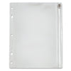 Oxford Zippered Ring Binder Pocket, 10.5 x 8, Clear