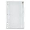 Oxford Zippered Ring Binder Pocket, 6 x 9.5, Clear
