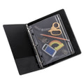 Oxford Zippered Ring Binder Pocket, 10.5 x 8, Clear
