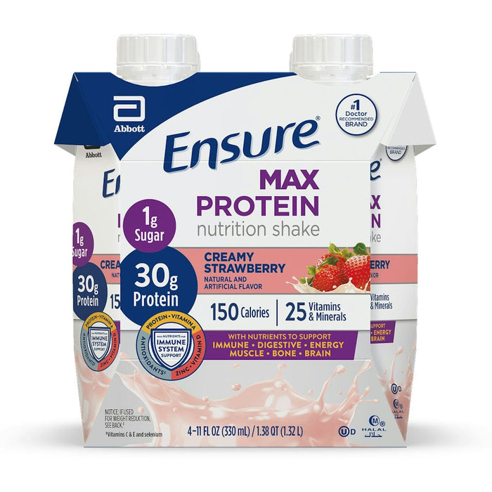 Ensure Max Protein Nutrition Shake - Creamy Strawberry, 11 Fl Oz by Pasteur Pharmacy