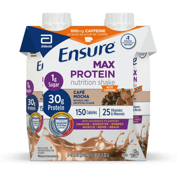 Ensure Max Protein Cafe Mocha Nutrition Shake 4 11 Fl Oz Cartons by Pasteur Pharmacy