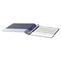Universal Deluxe Non-View D-Ring Binder with Label Holder, 3 Rings, 1" Capacity, 11 x 8.5, Royal Blue