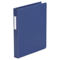 Universal Deluxe Non-View D-Ring Binder with Label Holder, 3 Rings, 1" Capacity, 11 x 8.5, Royal Blue
