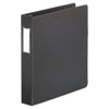 Universal Deluxe Non-View D-Ring Binder with Label Holder, 3 Rings, 1.5" Capacity, 11 x 8.5, Black