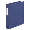 Universal Deluxe Non-View D-Ring Binder with Label Holder, 3 Rings, 1.5" Capacity, 11 x 8.5, Royal Blue