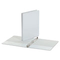 Universal Economy Round Ring View Binder, 3 Rings, 0.5" Capacity, 11 x 8.5, White, 6/Pack