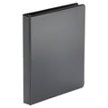 Universal Economy Round Ring View Binder, 3 Rings, 1" Capacity, 11 x 8.5, Black, 12/Carton