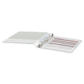 Universal Economy Round Ring View Binder, 3 Rings, 1" Capacity, 11 x 8.5, White, 12/Carton