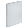 Universal Economy Round Ring View Binder, 3 Rings, 1" Capacity, 11 x 8.5, White, 6/Pack