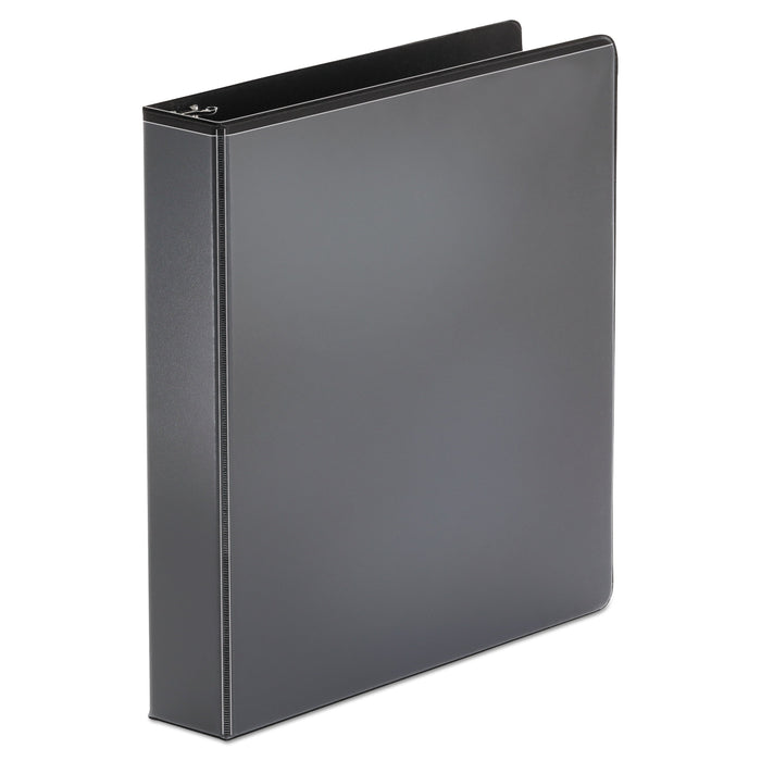 Universal Economy Round Ring View Binder, 3 Rings, 1.5" Capacity, 11 x 8.5, Black