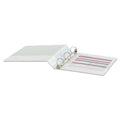 Universal Economy Round Ring View Binder, 3 Rings, 1.5" Capacity, 11 x 8.5, White, 6/Pack