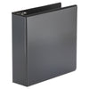 Universal Economy Round Ring View Binder, 3 Rings, 3" Capacity, 11 x 8.5, Black