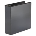 Universal Economy Round Ring View Binder, 3 Rings, 3" Capacity, 11 x 8.5, Black
