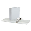 Universal Economy Round Ring View Binder, 3 Rings, 3" Capacity, 11 x 8.5, White, 6/Pack