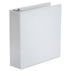 Universal Economy Round Ring View Binder, 3 Rings, 3" Capacity, 11 x 8.5, White
