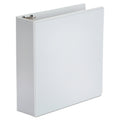 Universal Economy Round Ring View Binder, 3 Rings, 3" Capacity, 11 x 8.5, White