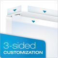 Cardinal Premier Easy Open ClearVue Locking Slant-D Ring Binder, 3 Rings, 2" Capacity, 11 x 8.5, White