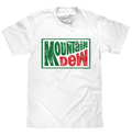 Mountain Dew Retro Logo T-Shirt - White by Tee Luv