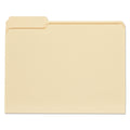 Universal Top Tab File Folders, 1/3-Cut Tabs: Assorted, Letter Size, 0.75" Expansion, Manila, 100/Box