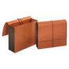 Universal Extra Wide Expanding Wallets, 5.25" Expansion, 1 Section, Elastic Cord Closure, Letter Size, Redrope