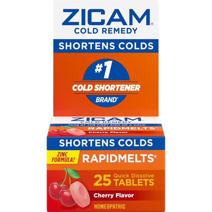 Zicam Cold Remedy Cherry Flavor RapidMelts Quick Dissolve Tablets by Pasteur Pharmacy