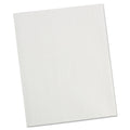 Universal Two-Pocket Portfolio, Embossed Leather Grain Paper, 11 x 8.5, White, 25/Box