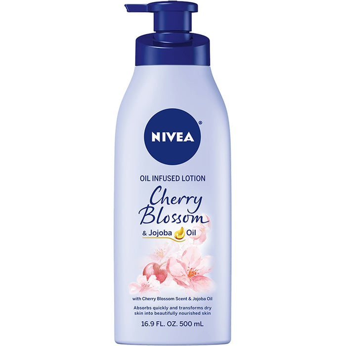 Nivea Oil Infused Body Lotion, Cherry Blossom And Jojoba Oil, 16.9 Fl Oz Pump Bottle by Pasteur Pharmacy