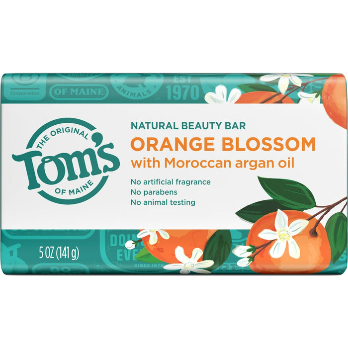 Tom's of Maine Natural Beauty Bar Soap Orange Blossom - 5 Oz by Pasteur Pharmacy