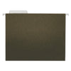Universal Hanging File Folders, Letter Size, 1/3-Cut Tabs, Standard Green, 25/Box