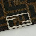 Fendi Zucca FF Canvas Clip Long Wallet Brown #3116 by Bolt Boutique