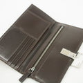 Fendi Zucca FF Canvas Clip Long Wallet Brown #3116 by Bolt Boutique