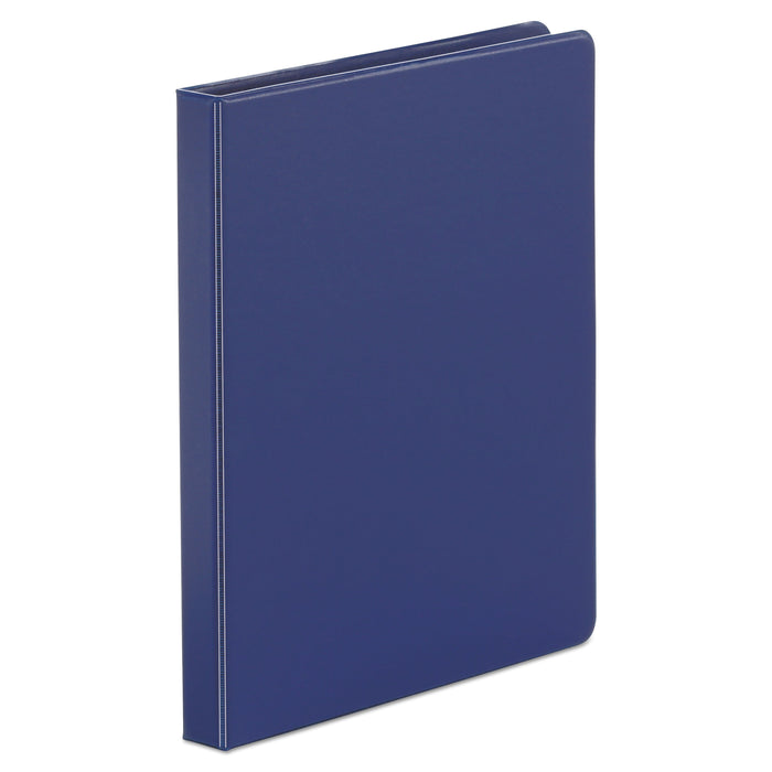 Universal Economy Non-View Round Ring Binder, 3 Rings, 0.5" Capacity, 11 x 8.5, Royal Blue