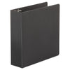 Universal Economy Non-View Round Ring Binder, 3 Rings, 3" Capacity, 11 x 8.5, Black