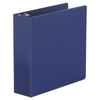 Universal Economy Non-View Round Ring Binder, 3 Rings, 3" Capacity, 11 x 8.5, Royal Blue
