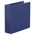 Universal Economy Non-View Round Ring Binder, 3 Rings, 3" Capacity, 11 x 8.5, Royal Blue