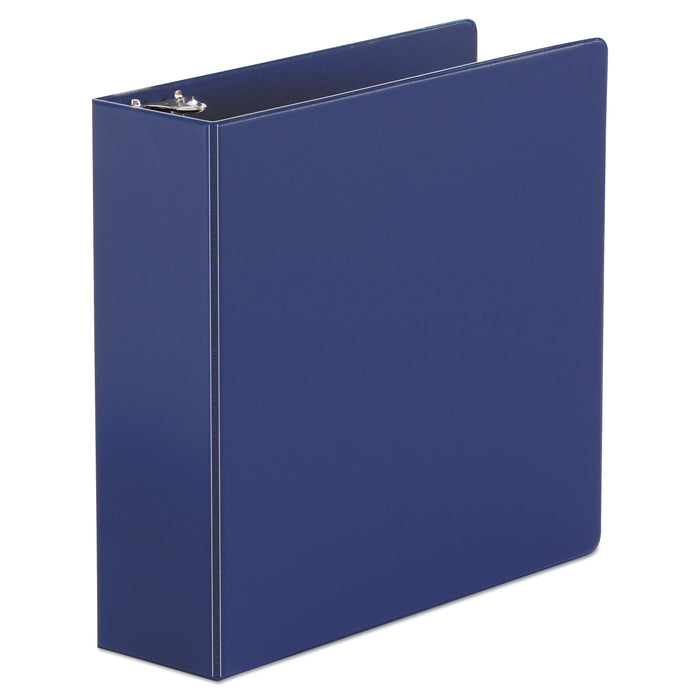 Universal Economy Non-View Round Ring Binder, 3 Rings, 3" Capacity, 11 x 8.5, Royal Blue