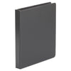 Universal Economy Non-View Round Ring Binder, 3 Rings, 1" Capacity, 11 x 8.5, Black